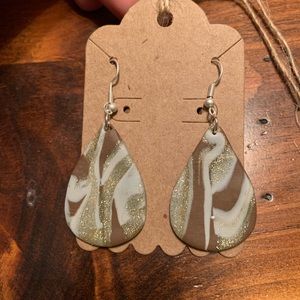 Handmade clay earrings!